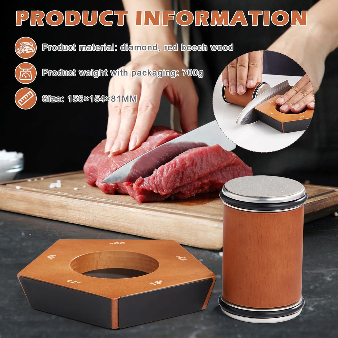 Manual Diamond Roll Knife Sharpener - SharpRoll-Nora Luxe