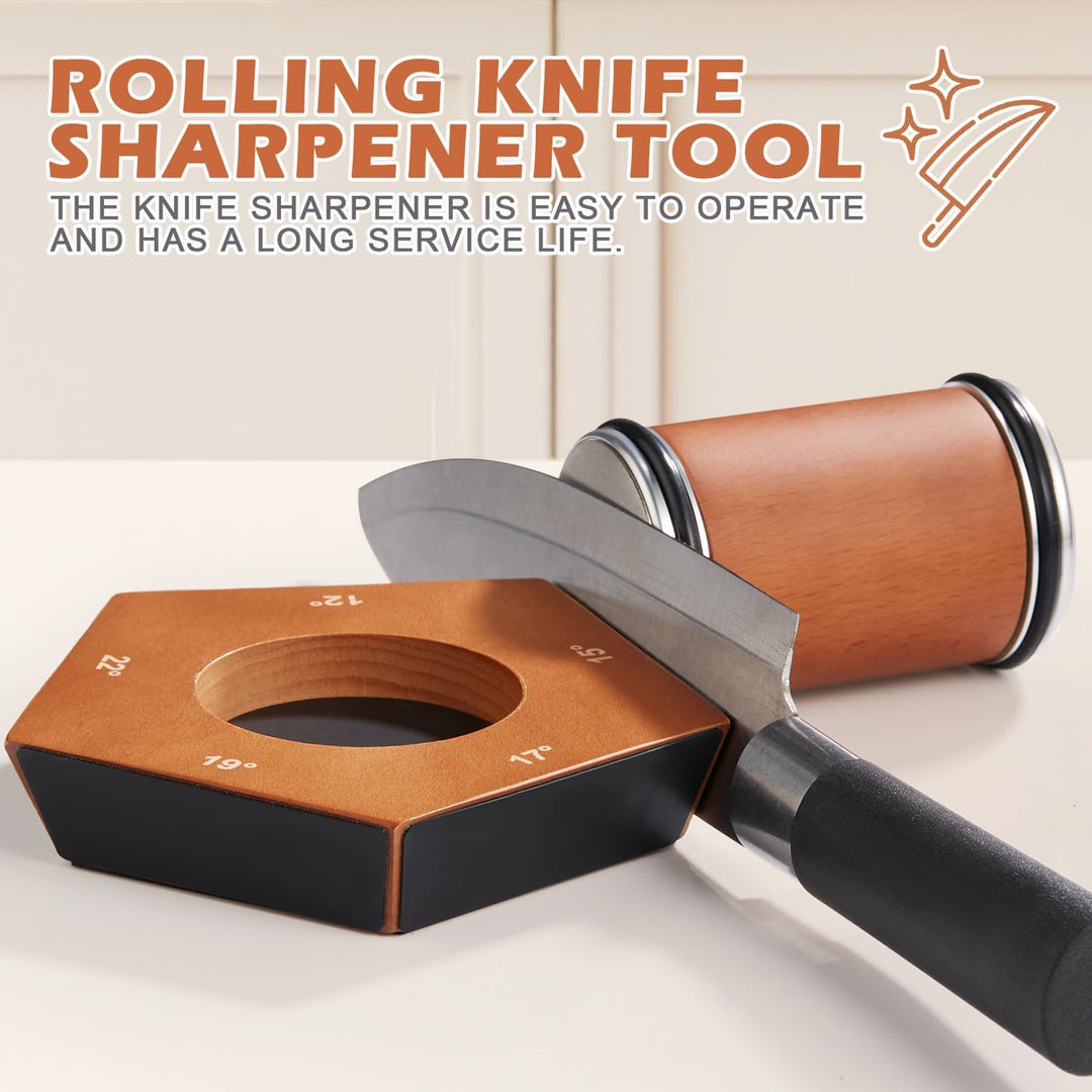 Manual Diamond Roll Knife Sharpener - SharpRoll-Nora Luxe