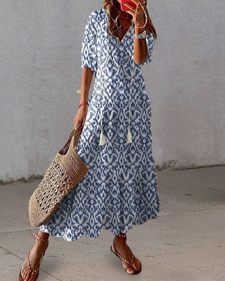 Maxi Dress - Elara-Blue-S-Nora Luxe