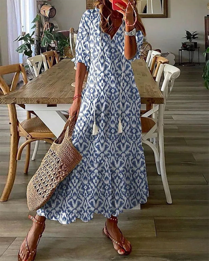 Maxi Dress - Elara-Blue-S-Nora Luxe
