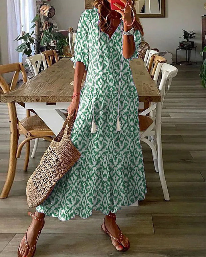 Maxi Dress - Elara-Green-S-Nora Luxe