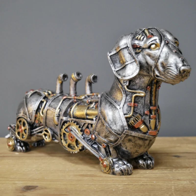 Mechanical Punk Animals Statues - GearBeast-Dachshund-Nora Luxe