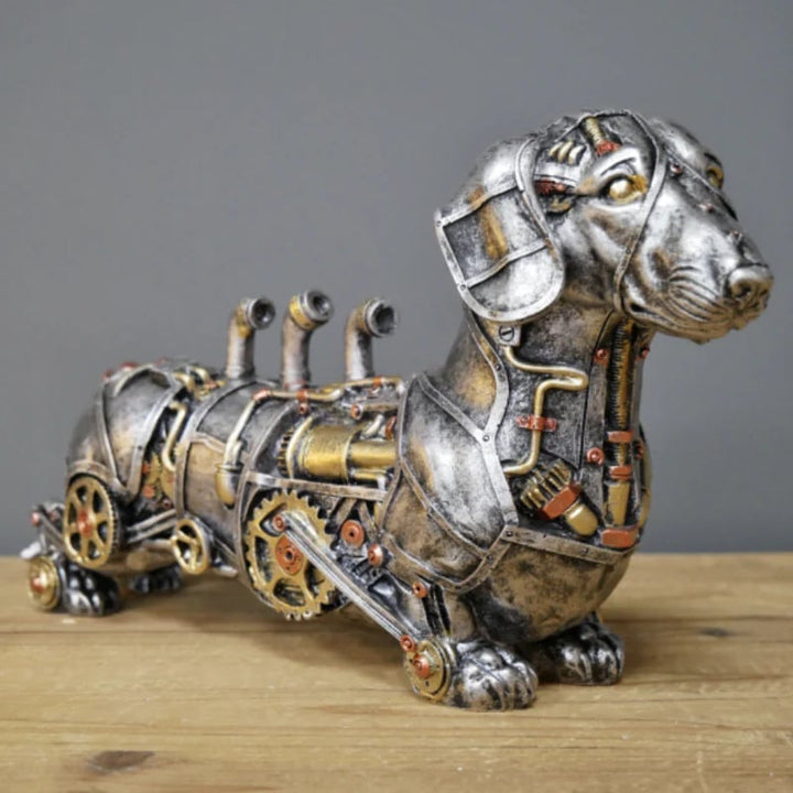 Mechanical Punk Animals Statues - GearBeast-Dachshund-Nora Luxe