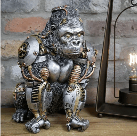 Mechanical Punk Animals Statues - GearBeast-Gorilla-Nora Luxe
