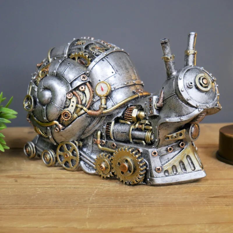 Mechanical Punk Animals Statues - GearBeast-Slug-Nora Luxe