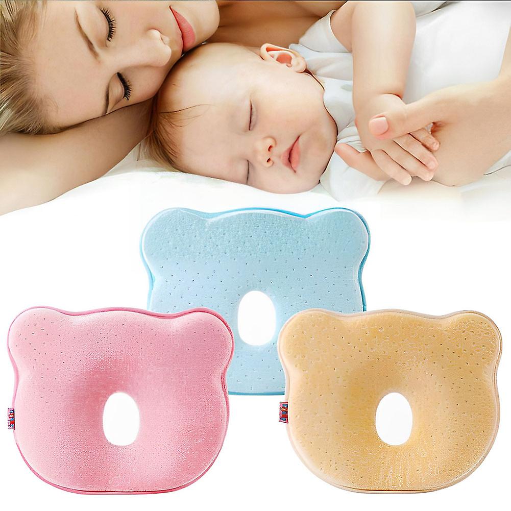 Memory Foam Baby Pillow - ErgoNest-Pink-Nora Luxe
