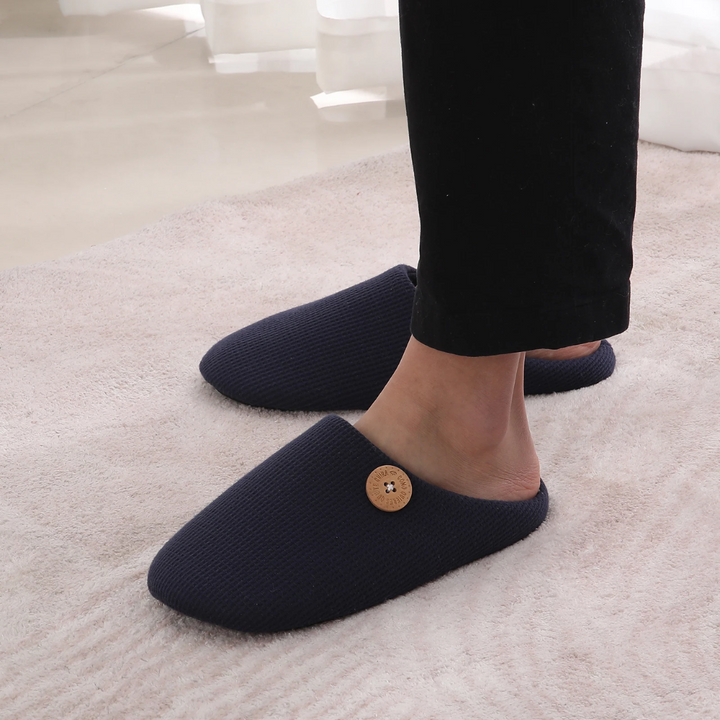 Memory Foam Comfort Slippers - CloudStep-3.5-4-Khaki-Nora Luxe