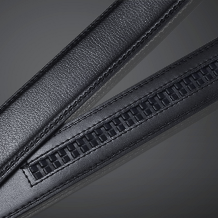 Men's Belt with Automatic Buckle - SnapFit Belt-Black-Nora Luxe