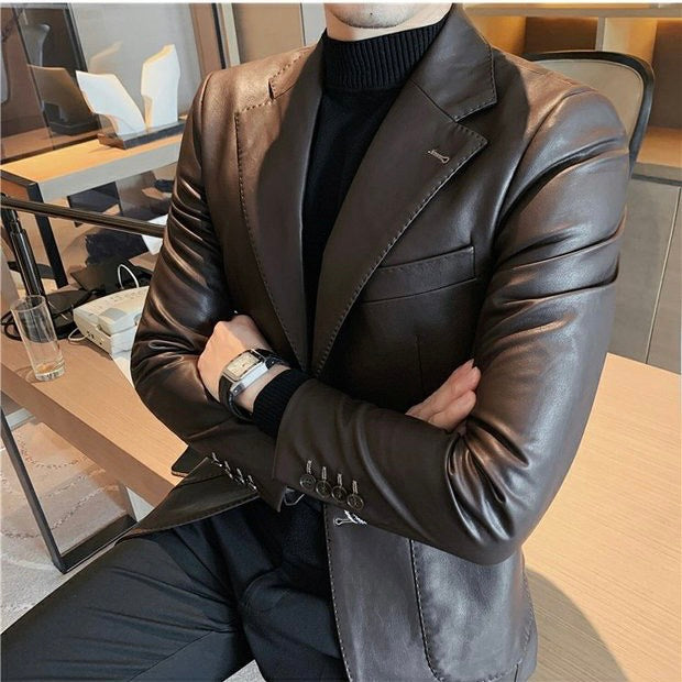 Men's Blazer - Maverik-Brown-XS-Nora Luxe