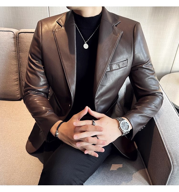 Men's Blazer - Maverik-Brown-XS-Nora Luxe