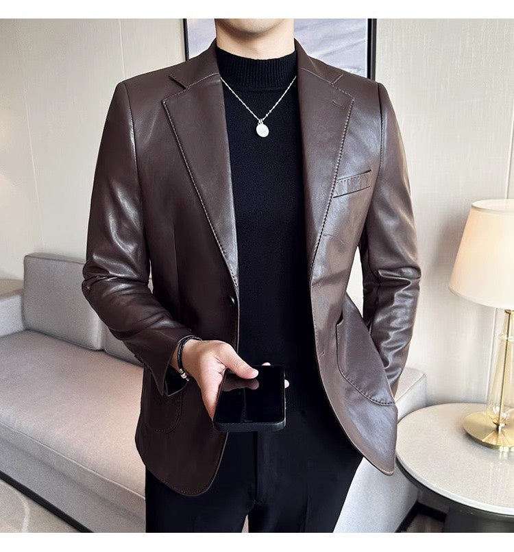 Men's Blazer - Maverik-Brown-XS-Nora Luxe
