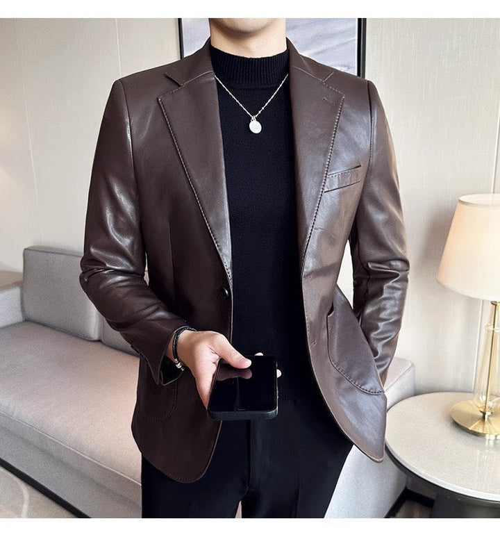 Men's Blazer - Maverik-Brown-XS-Nora Luxe