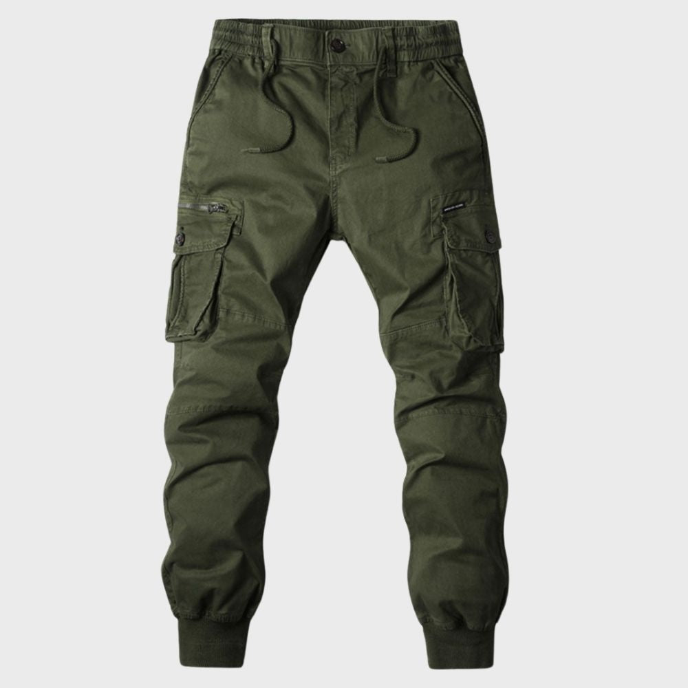 Men's Cargo Joggers - Titan-Green-29-Nora Luxe