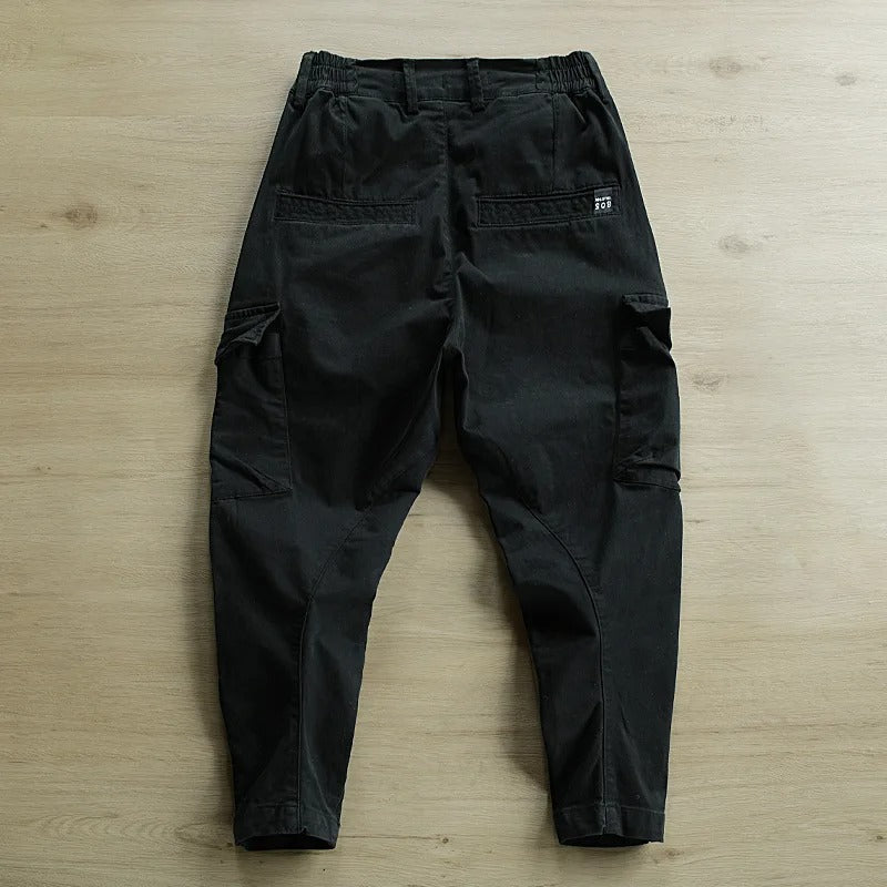 Men's Cargo Outdoor Trousers – Marco-Black-M-Nora Luxe