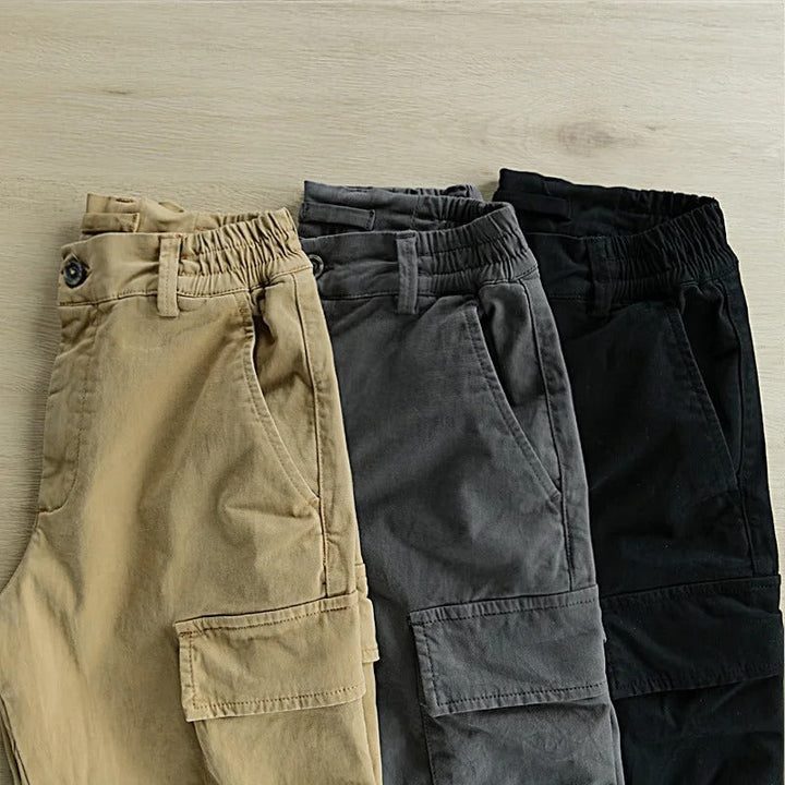 Men's Cargo Outdoor Trousers – Marco-Black-M-Nora Luxe