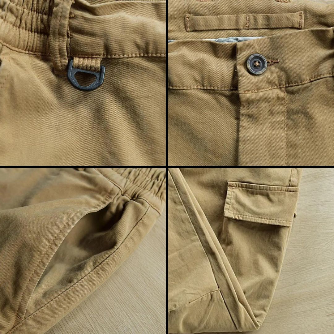 Men's Cargo Outdoor Trousers – Marco-Black-M-Nora Luxe