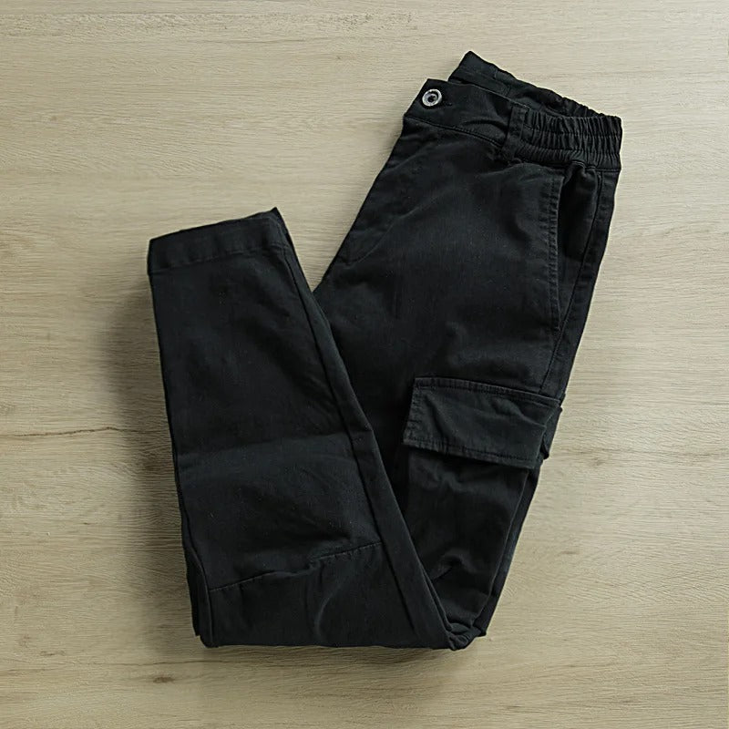 Men's Cargo Outdoor Trousers – Marco-Black-M-Nora Luxe