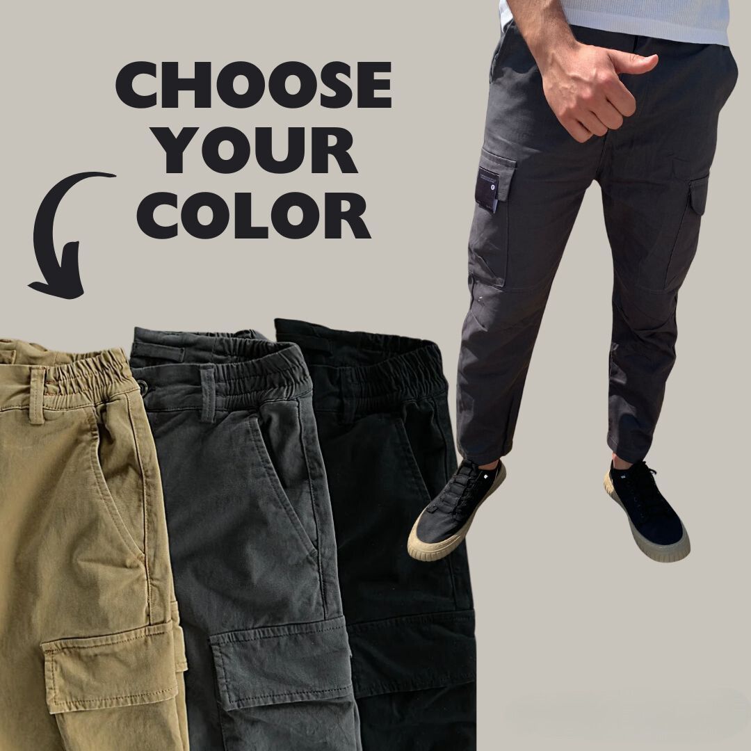 Men's Cargo Outdoor Trousers – Marco-Black-M-Nora Luxe