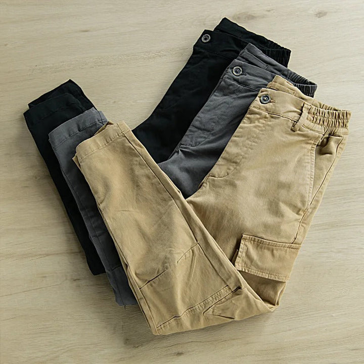 Men's Cargo Outdoor Trousers – Marco-Black-M-Nora Luxe