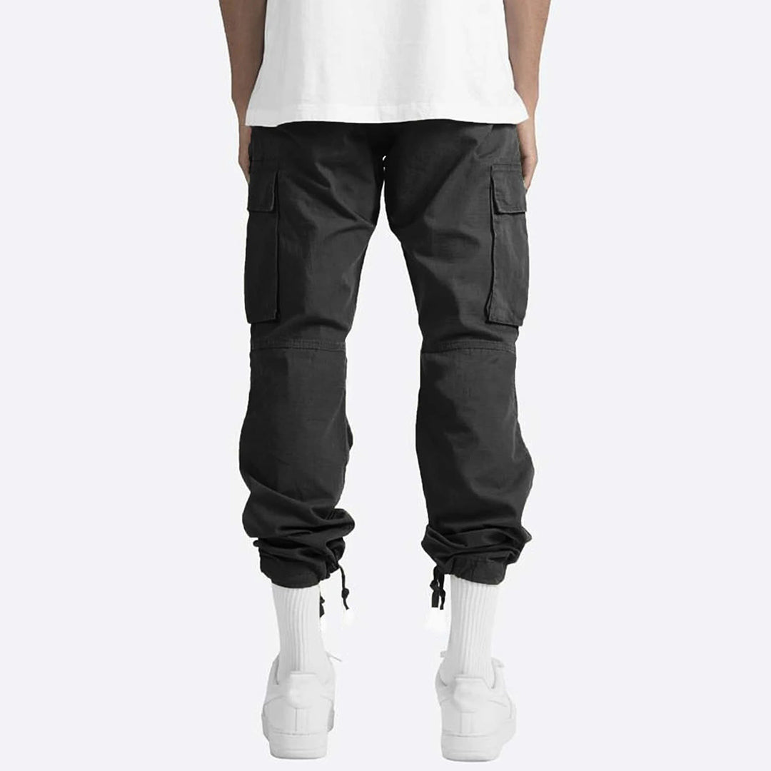 Men's Cargo Trousers - Graham-Black-S-Nora Luxe