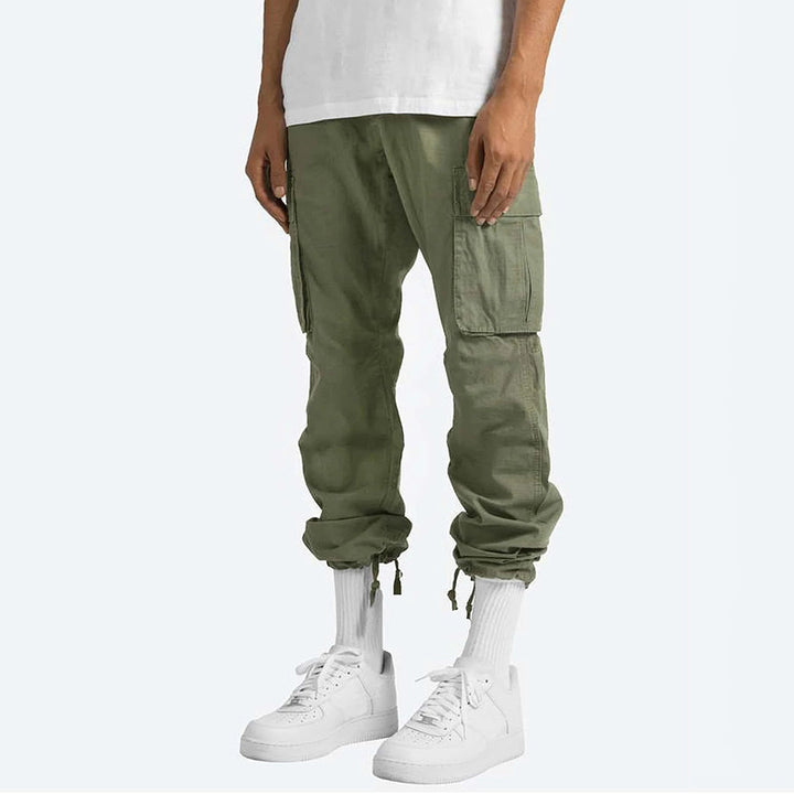 Men's Cargo Trousers - Graham-Black-S-Nora Luxe