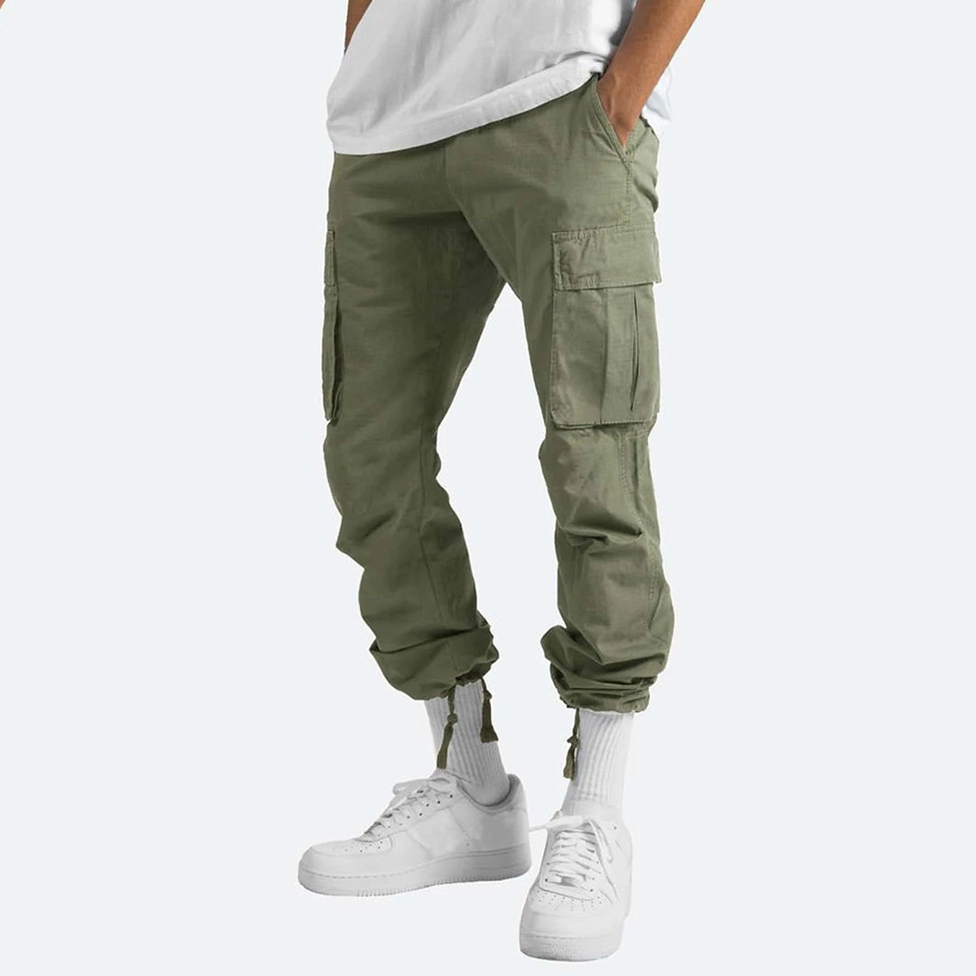 Men's Cargo Trousers - Graham-Black-S-Nora Luxe