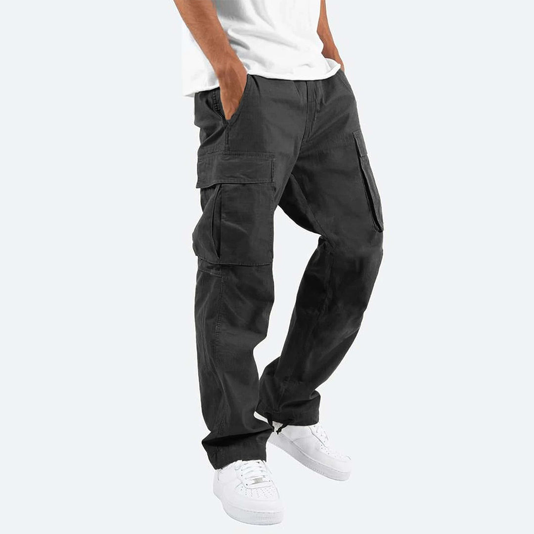 Men's Cargo Trousers - Graham-Black-S-Nora Luxe