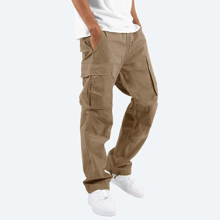 Men's Cargo Trousers - Graham-Khaki-S-Nora Luxe