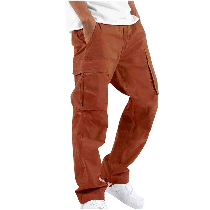 Men's Cargo Trousers - Graham-Orange-S-Nora Luxe