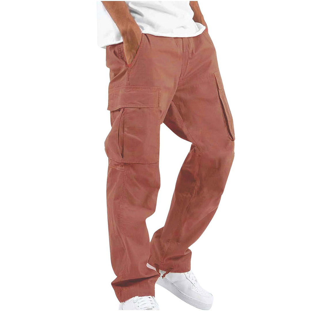 Men's Cargo Trousers - Graham-Red-S-Nora Luxe