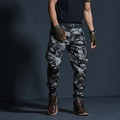 Men's Cargo Trousers - Max-Gray-S-Nora Luxe