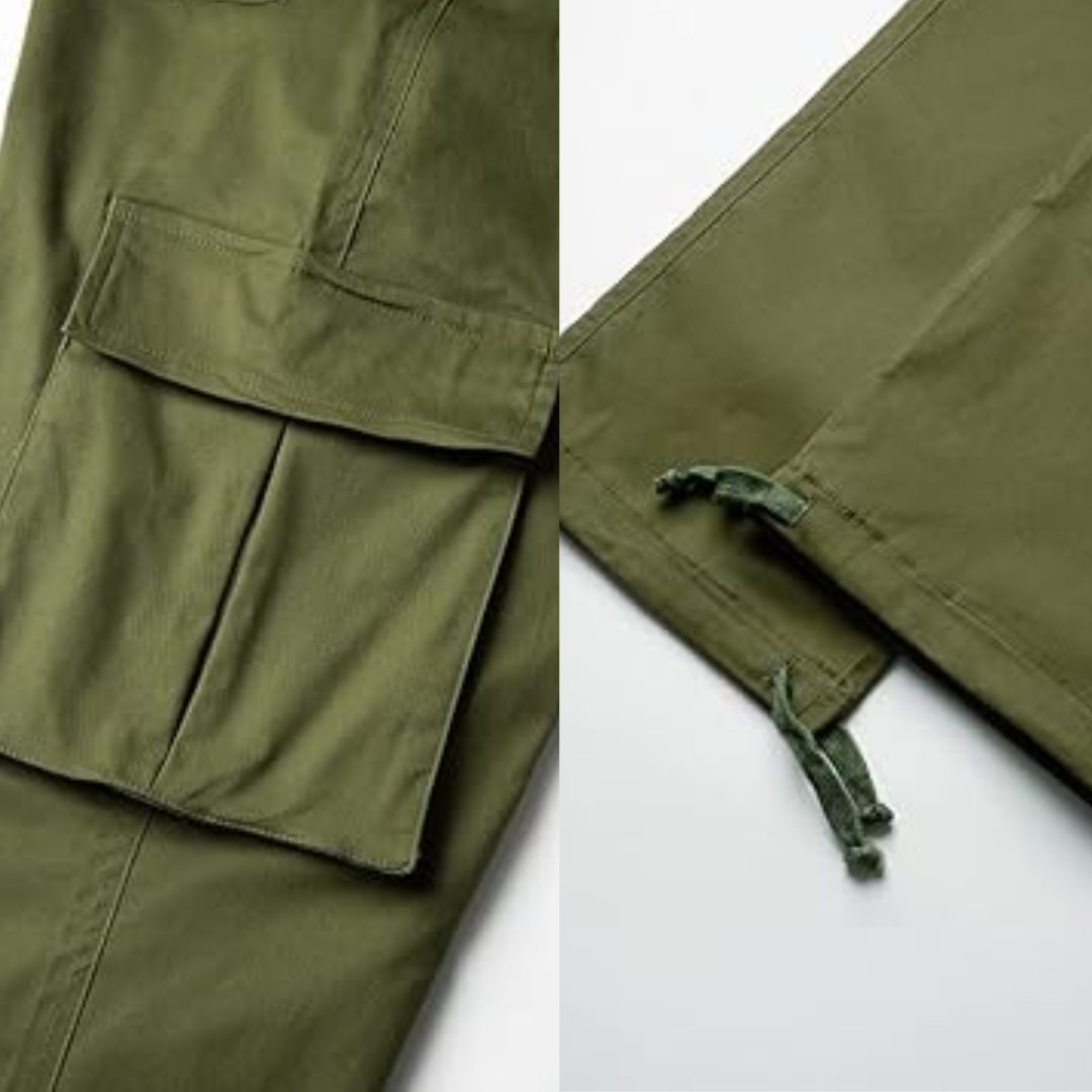 Men's Casual Cargo Joggers - Vincent-Beige Gray-S-Nora Luxe