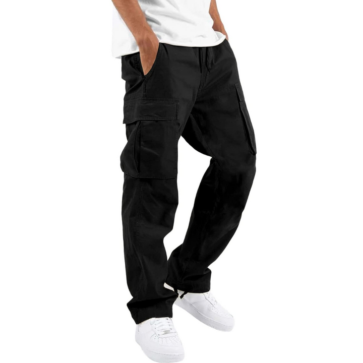 Men's Casual Cargo Joggers - Vincent-Black-S-Nora Luxe