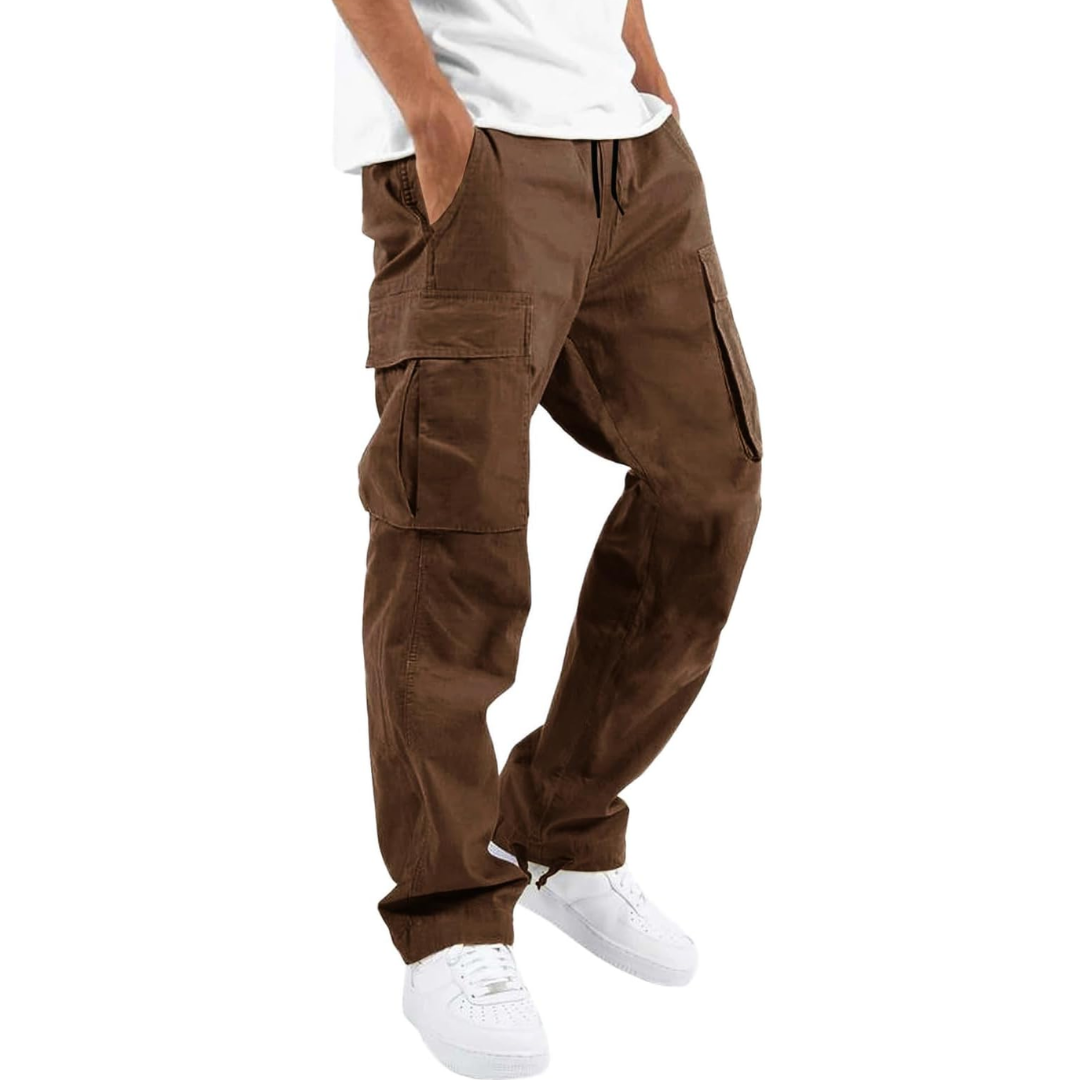 Men's Casual Cargo Joggers - Vincent-Brown-S-Nora Luxe