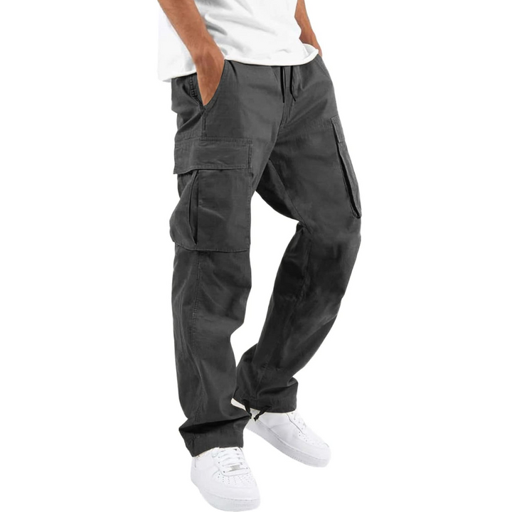 Men's Casual Cargo Joggers - Vincent-Dark Gray-S-Nora Luxe