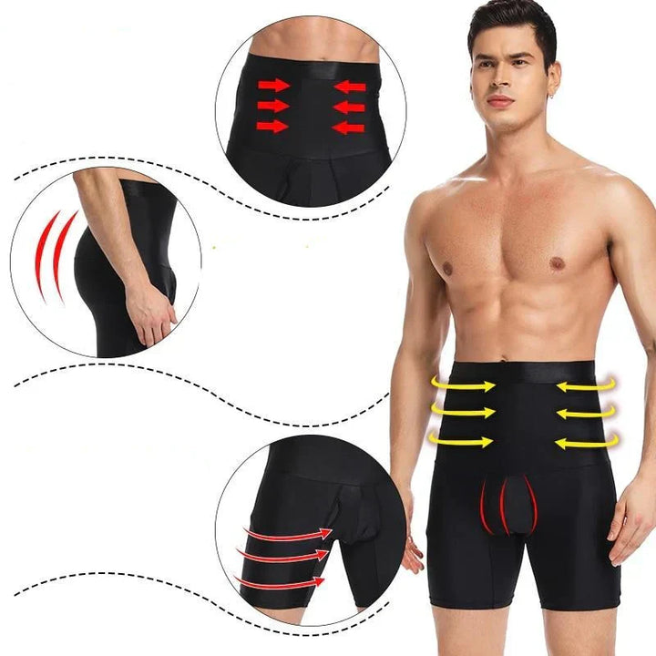 Men's Compression Shorts - CoreFlex-Black-S-Nora Luxe
