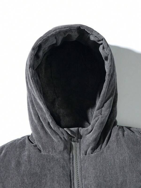 Men's Corduroy Puffer Jacket - Verno-S-Nora Luxe