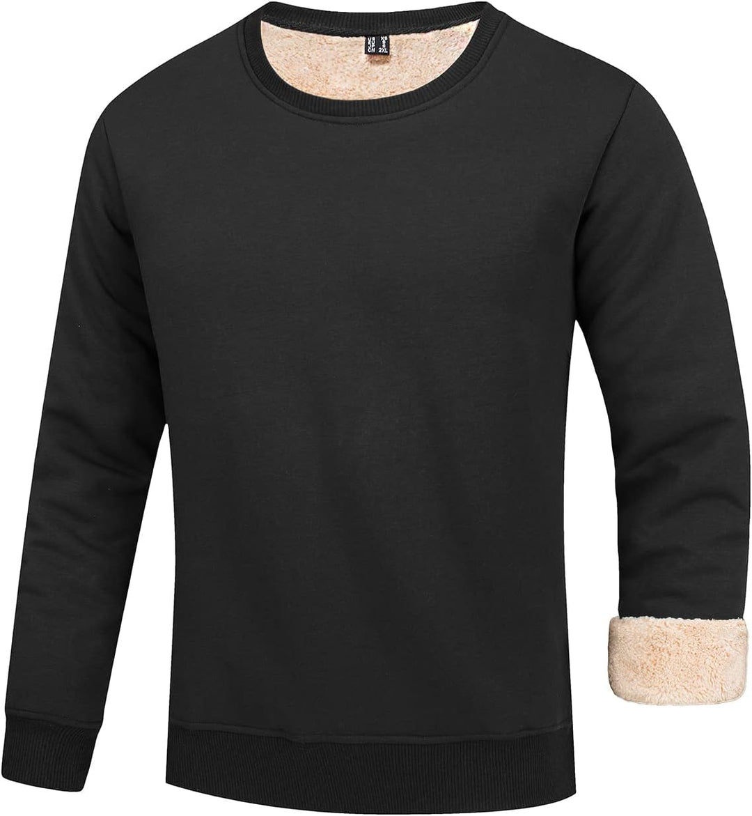 Men's Fleece Sweatshirt - Liam-Black-S-Nora Luxe
