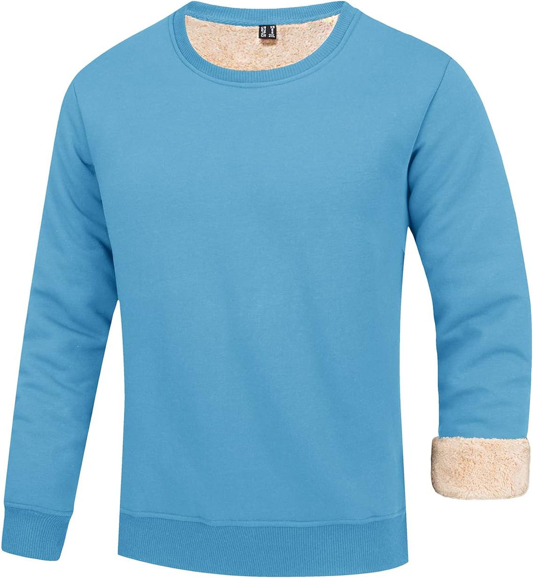 Men's Fleece Sweatshirt - Liam-Light Blue-S-Nora Luxe