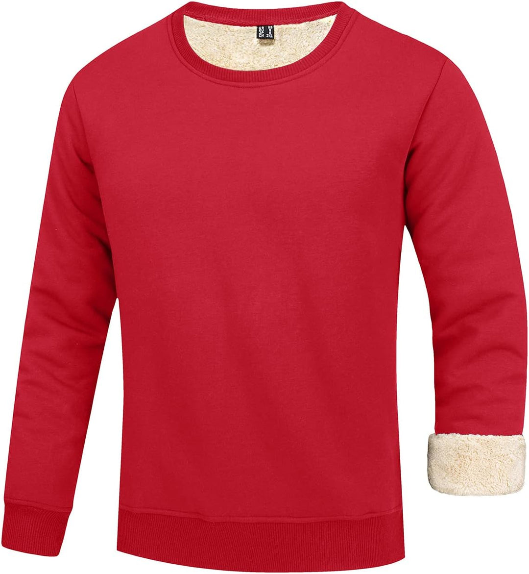 Men's Fleece Sweatshirt - Liam-Red-S-Nora Luxe