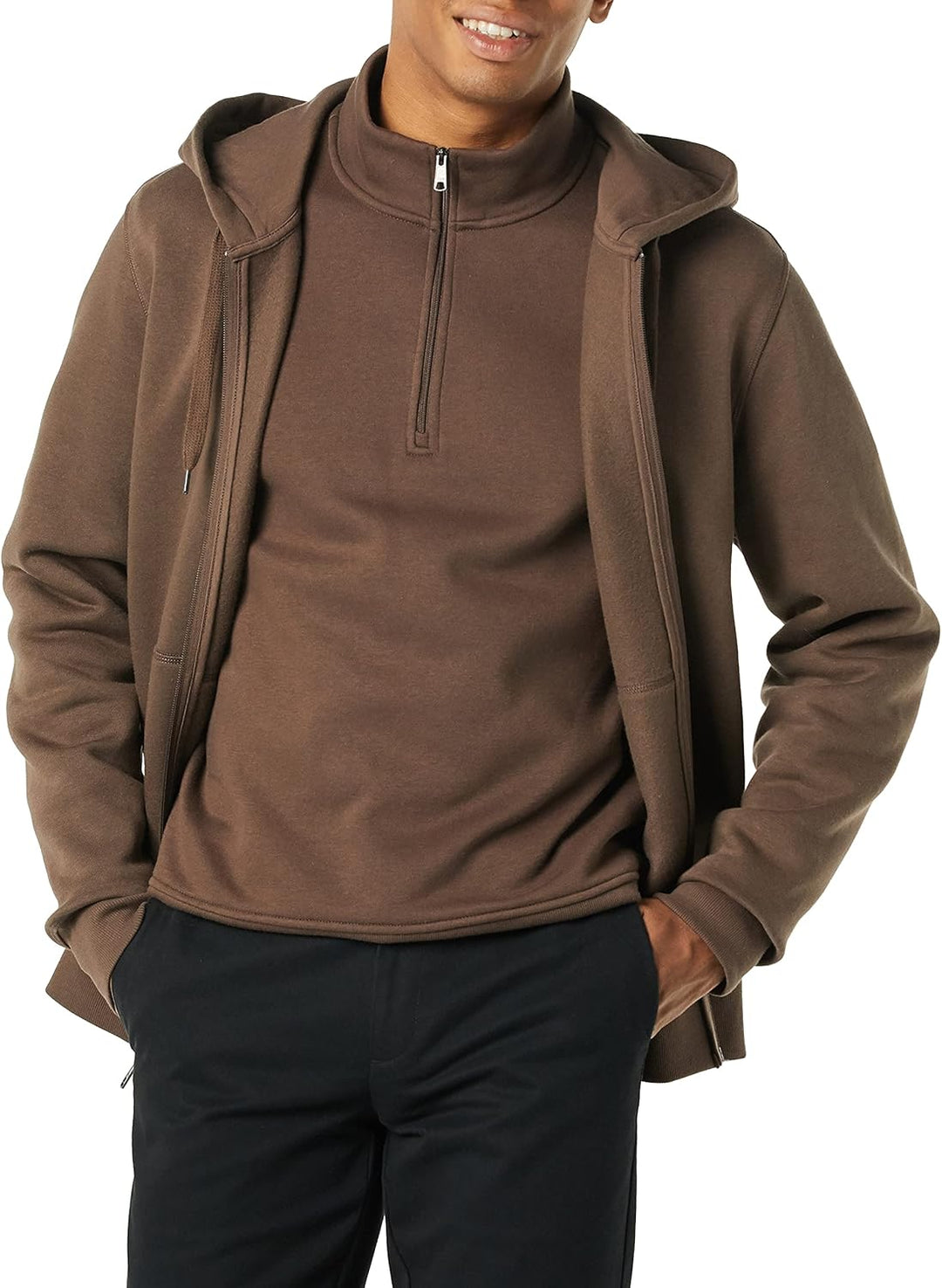 Men's Fleece Vest - Jake-Black-S-Nora Luxe