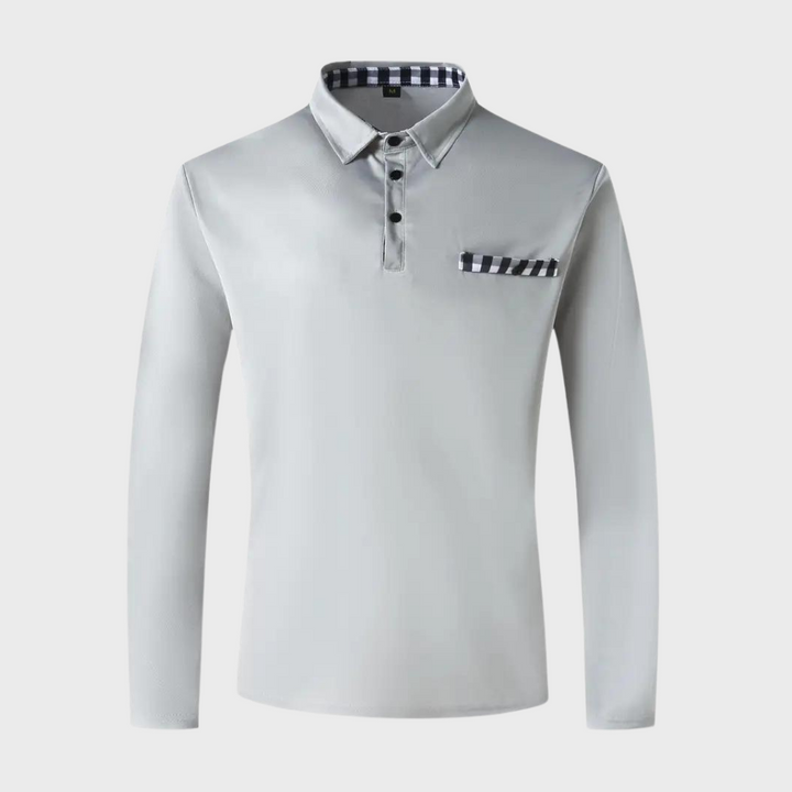 Men's Long Sleeve T-Shirt - Finn-Black-S-Nora Luxe