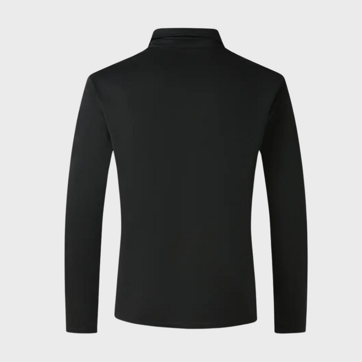 Men's Long Sleeve T-Shirt - Finn-Black-S-Nora Luxe