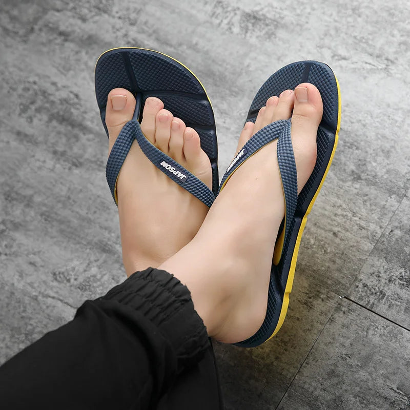 Men's Massage Flip Flops - Atlas-Black-5.5-Nora Luxe