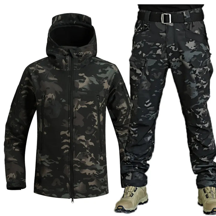 Men's Outdoor Set - Thomas-Dark Camouflage-2XS-Nora Luxe