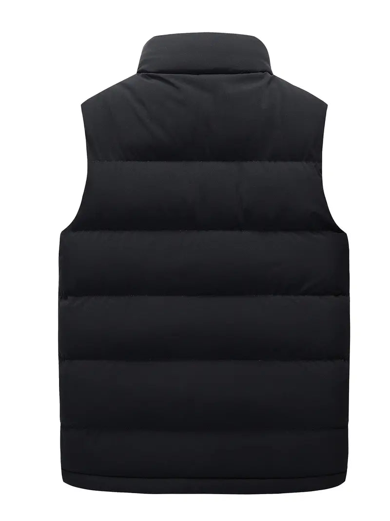 Men's Padded Bodywarmer | Water-Repellent | Stylish and Premium-Black-M-Nora Luxe