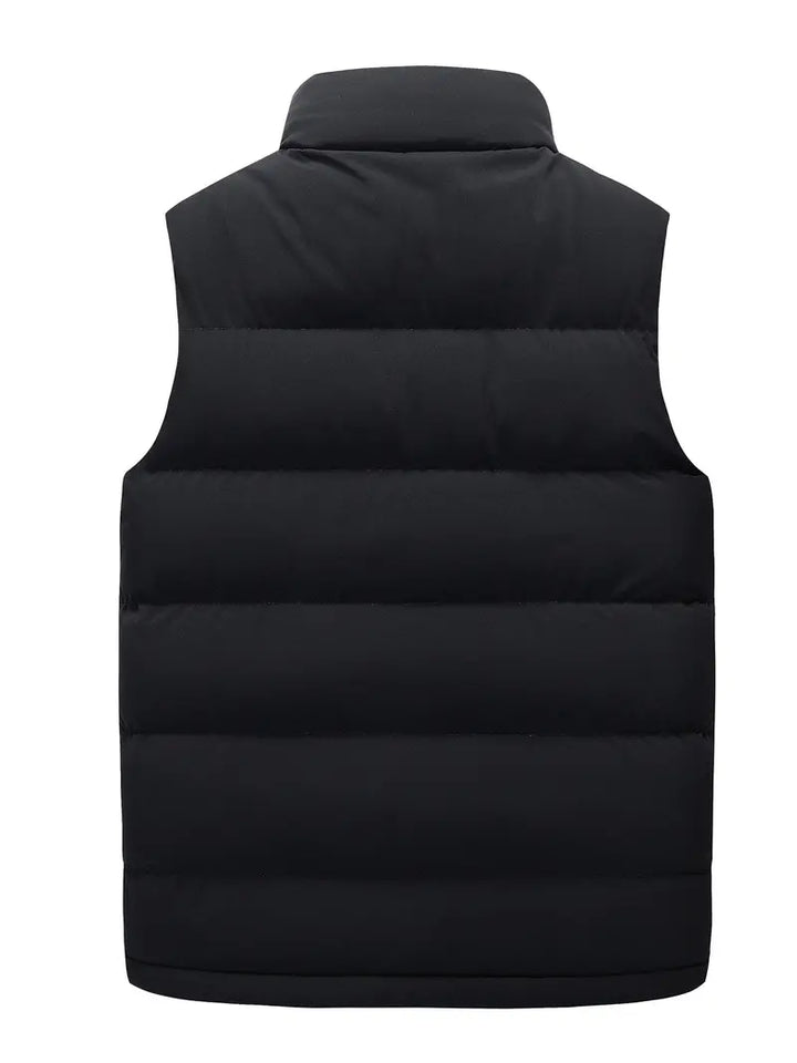 Men's Padded Bodywarmer | Water-Repellent | Stylish and Premium-Black-M-Nora Luxe