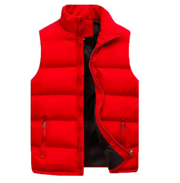 Men's Padded Bodywarmer | Water-Repellent | Stylish and Premium-Red-M-Nora Luxe
