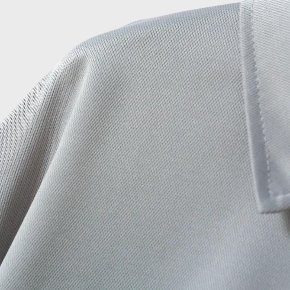Men's Polo Shirt with Long Sleeves - Oliver-Black-S-Nora Luxe