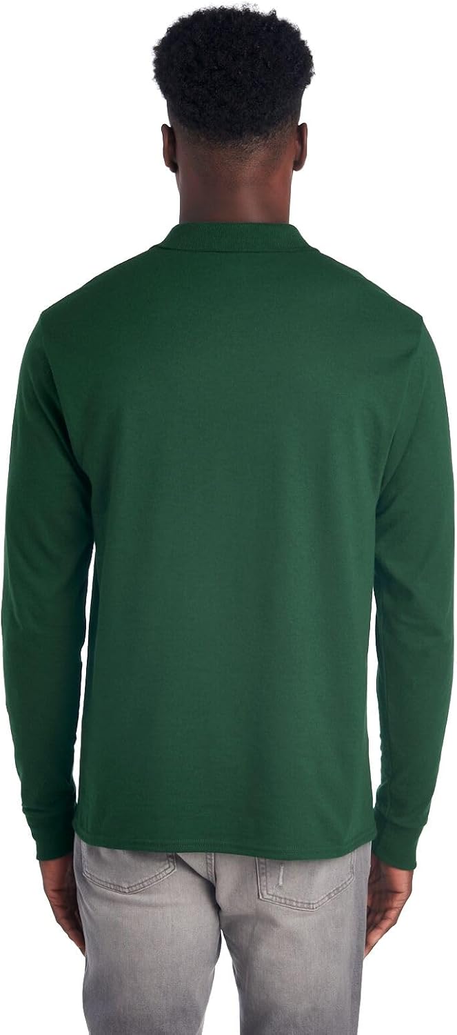 Men's Polo with Long Sleeves - Mark-Black-S-Nora Luxe